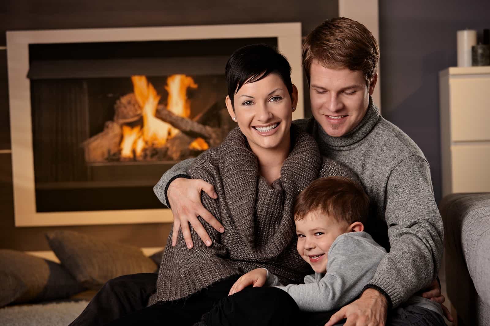 Happy-Family-Fireplace